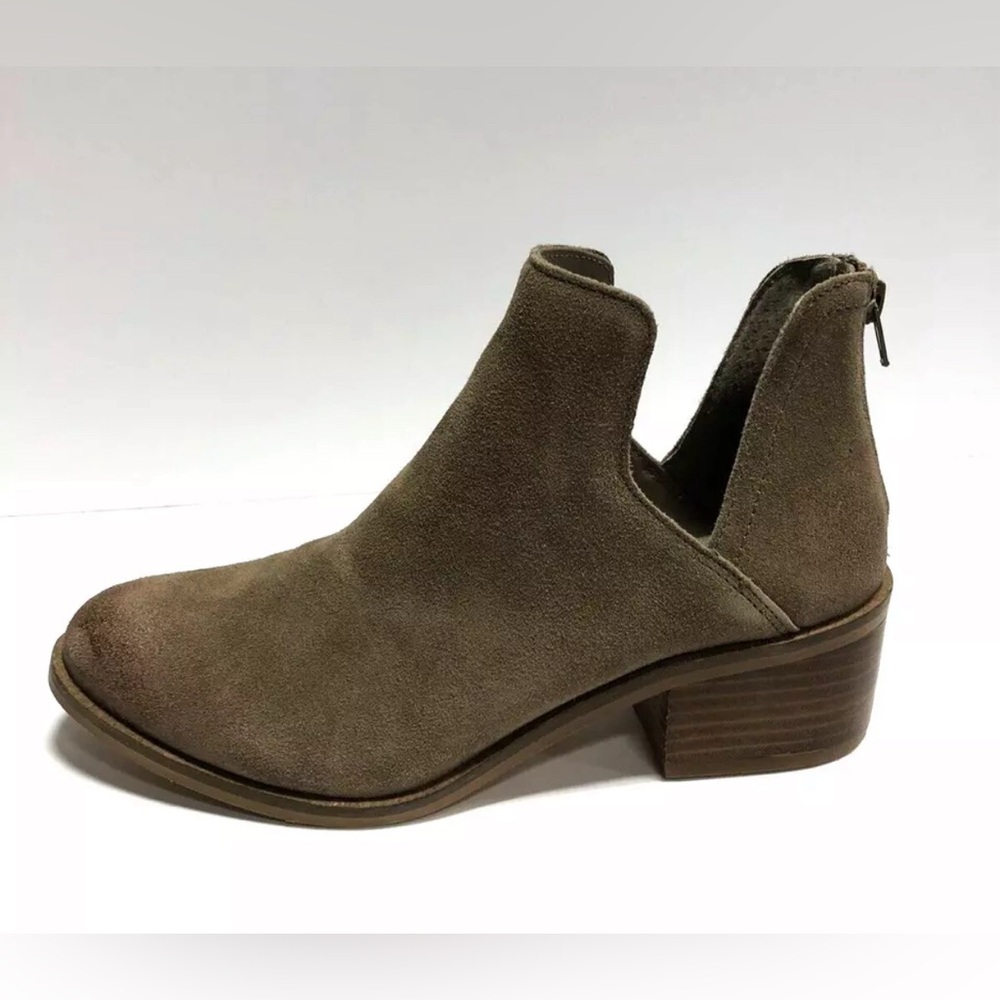 Steve Madden Lancaster Bootie Womens Taupe Suede 8 M